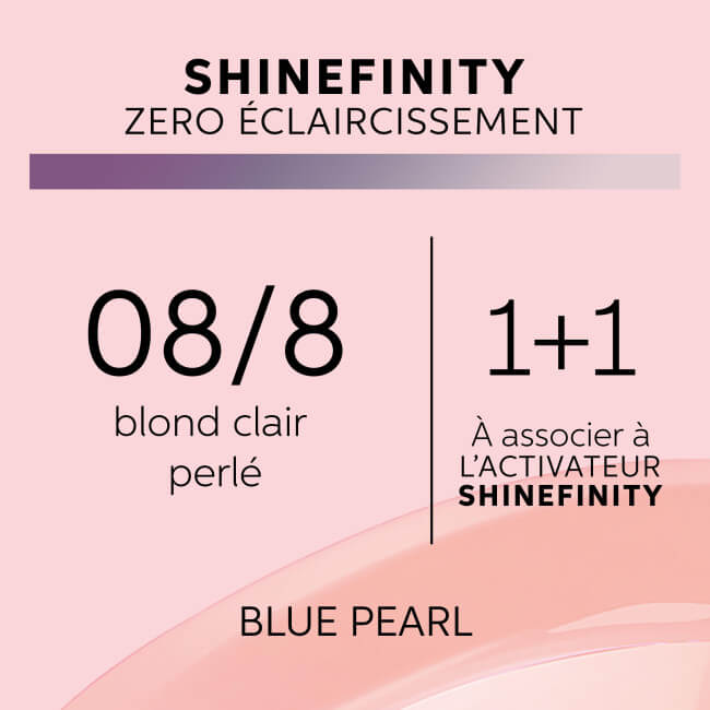 Kleurglans Shinefinity 08/8 blauw parel Wella 60ML