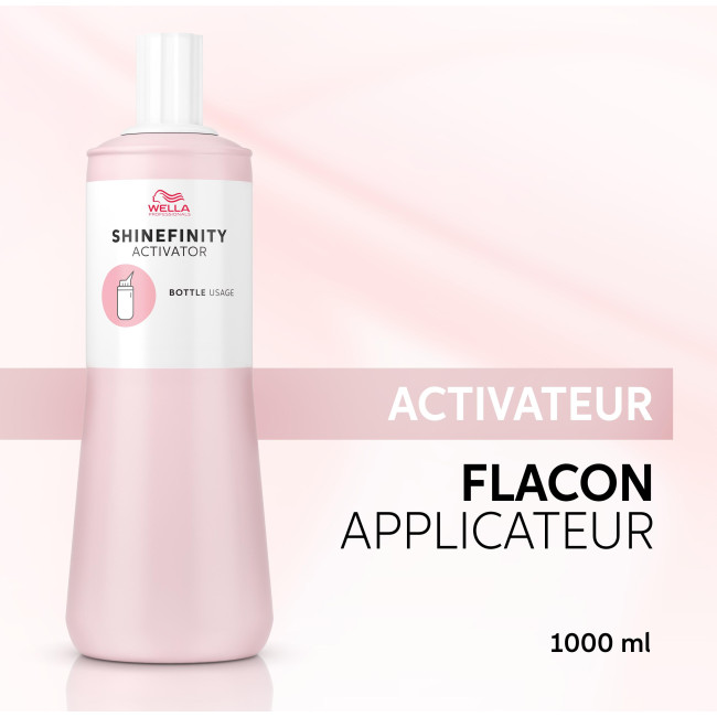 Activator 2% Shinefinity applicator bottle Wella 1L