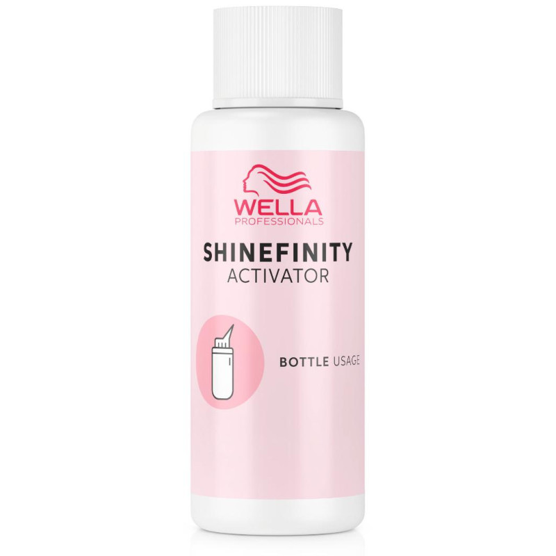 Activador Shinefinity al 2% en frasco aplicador de 60 ml de Wella.