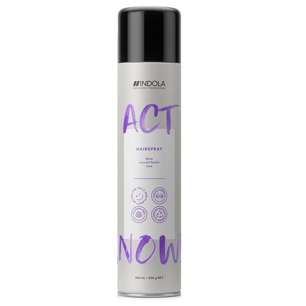 Spray à fixation moyenne ACT NOW 300ML INDOLA