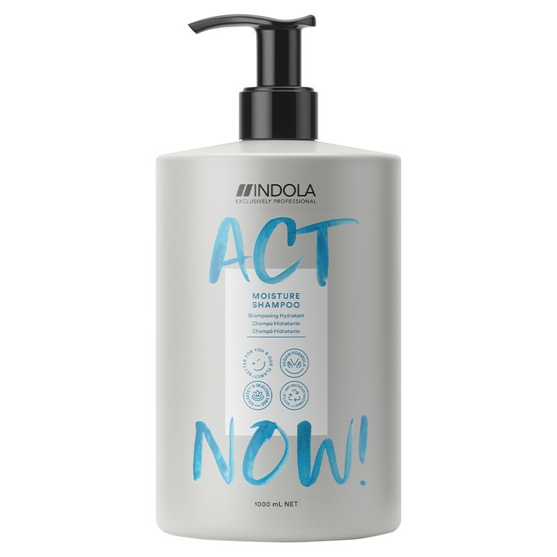 Shampoo Idratante ACT NOW da 1 litro di INDOLA