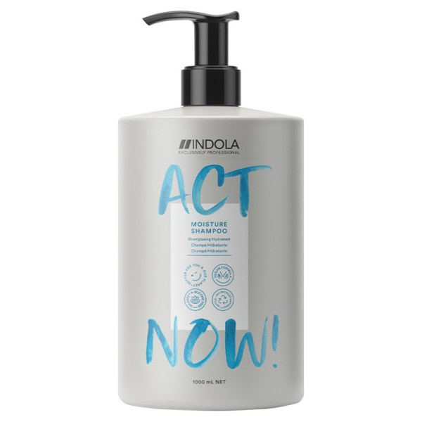 Feuchtigkeitsspendendes Shampoo ACT NOW 1L INDOLA