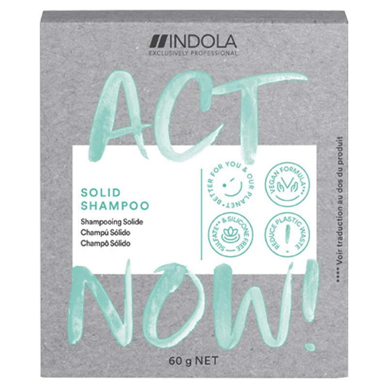 Solid shampoo ACT NOW 60G INDOLA
