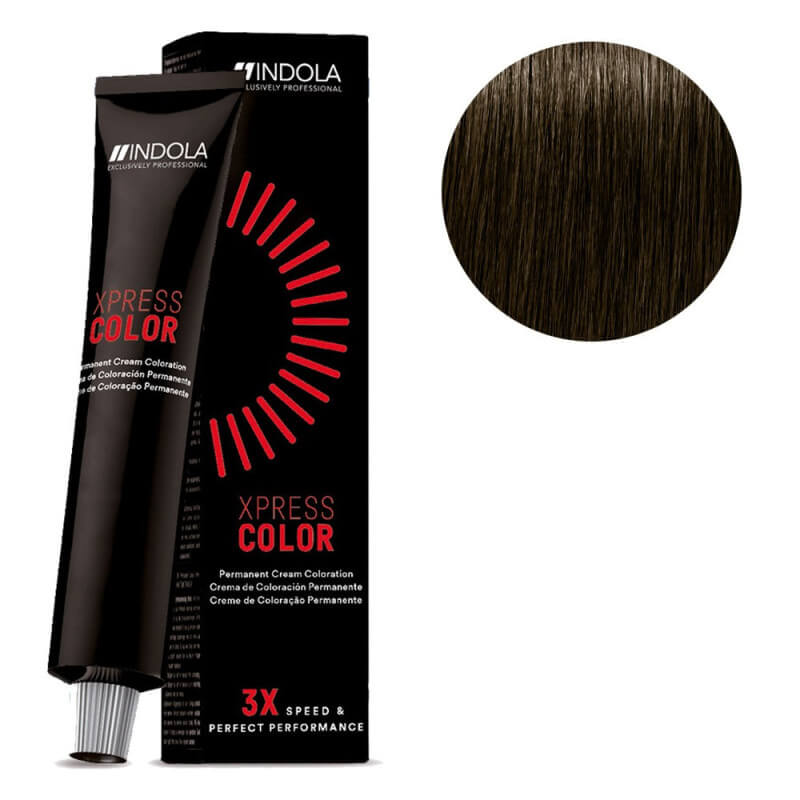 Coloration XpressColor 5.00 Chatain Clair Naturel Intense 60ML INDOLA