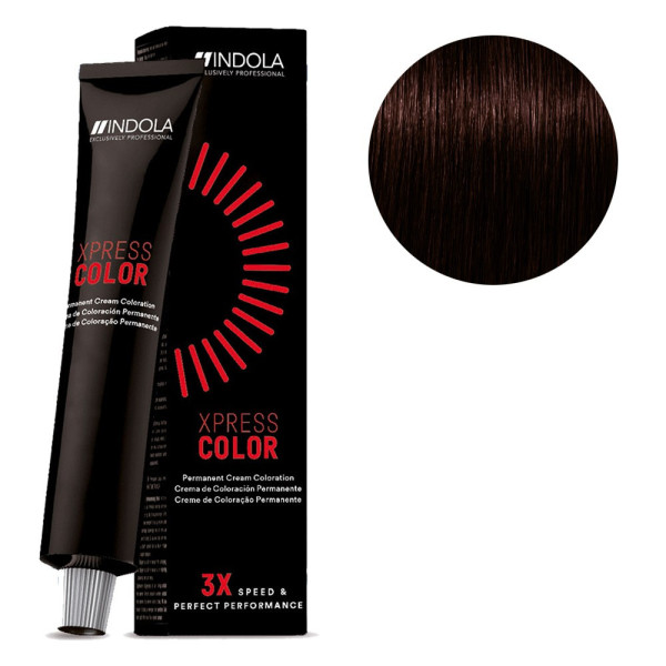 XpressColor 4.5 Medium Chestnut Mahogany Hair Color 60ML INDOLA