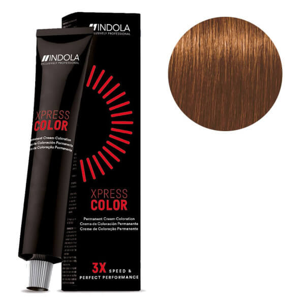 Coloration XpressColor 7.44  Blond Moyen Intense Cuivré 60ML INDOLA