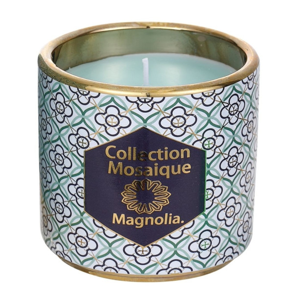 Mosaic jewel candle Magnolia Stella Green