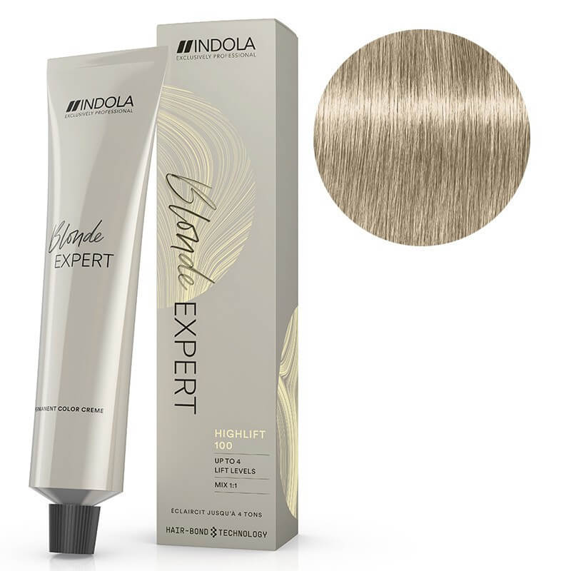 Blond Expert 100.2 60ml Perlé 60ML INDOLA verwijzing naar de haarkleuringsproduct.