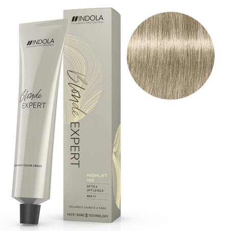 Blond Expert 100.2 60ml Perlé 60ML INDOLA verwijzing naar de haarkleuringsproduct.