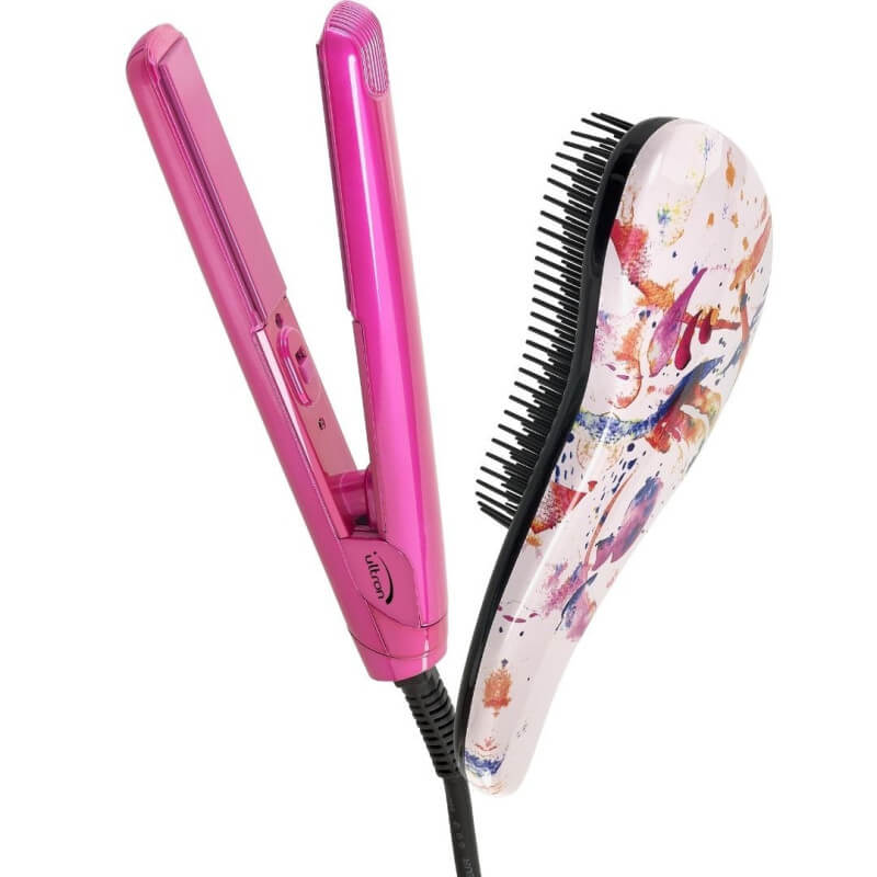 Pack Mini Sèche-cheveux Ultron + Brosse D-méli-mélo summer splash