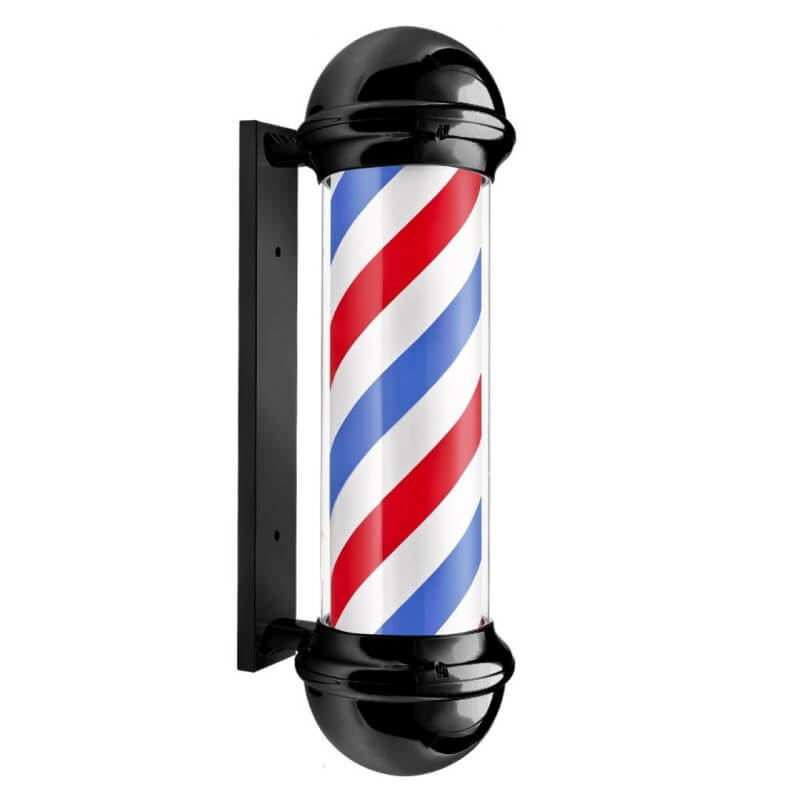 Enseigne barber rotative et lumineuse 70 cm