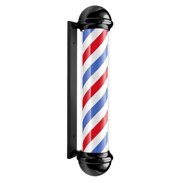 Enseigne barber rotative et lumineuse 96 cm