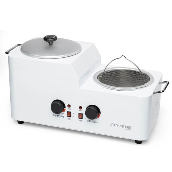 Aquecedor de cera com 2 cestos de filtro Aquecedor de cera com 2 cestos de filtro