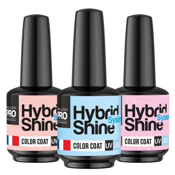 Mini vernis semi-permanent Hybrid Shine Fleur de beauté Mollon Pro 8ML