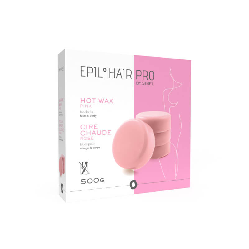 Vaschetta di cera rosa  - Corpo e viso  - 500 gr