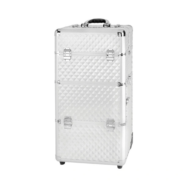 Aluminum suitcase Diamond silver by Parisax Professional
