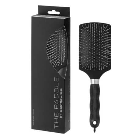 Escova de cabelo preta soft touch Corioliss
