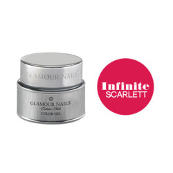 Gel de cor glamouroso - escarlate infinito - 5ML