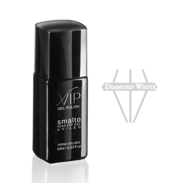 Vernis semi Vip gel polish diamond white shimmer 10ML