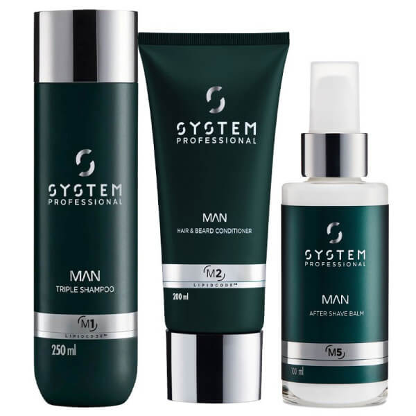 Routine cheveux et barbe Man System Professional