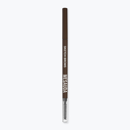 Lápis de sobrancelhas à prova d'água Sketch Brows 104 preto da Mesauda.