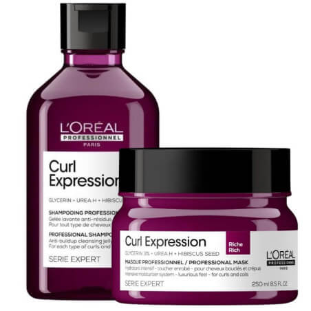 Duo gel e máscara rica para cabelos crespos Curl Expression L'Oréal Professionnel