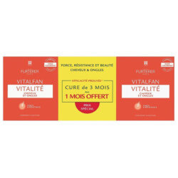 Complemento alimentar para cabelo e unhas 3 meses Vitalfan René Furterer 