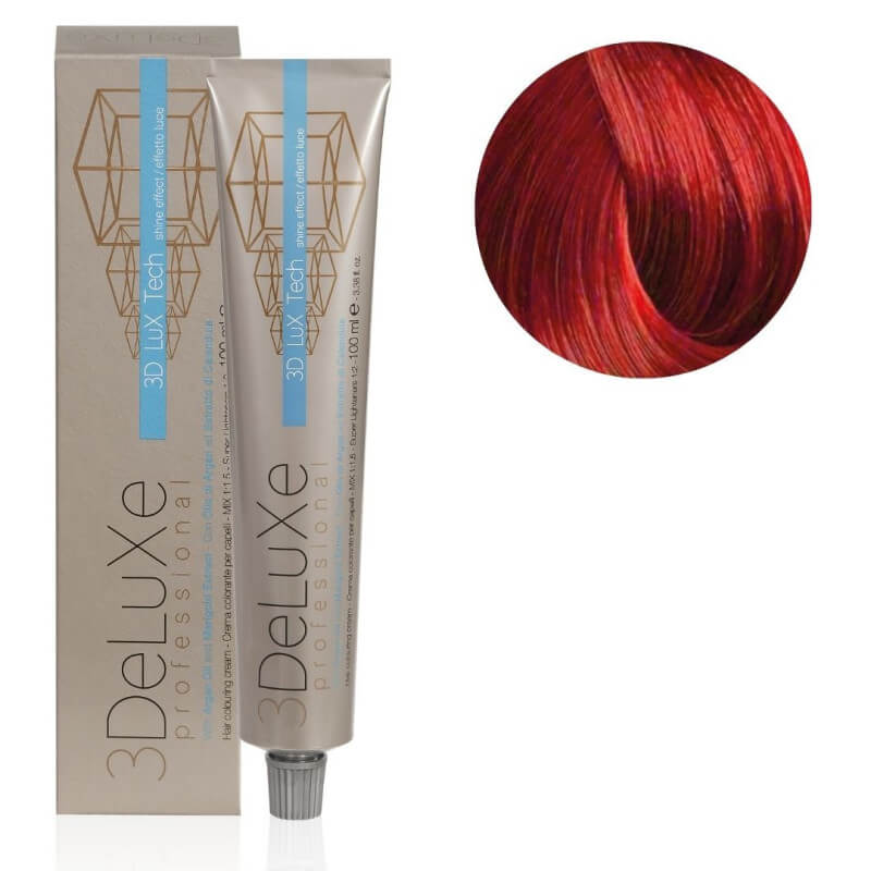 Crema colorante 8.66 biondo chiaro rosso intenso 3Deluxe Pro 100ML