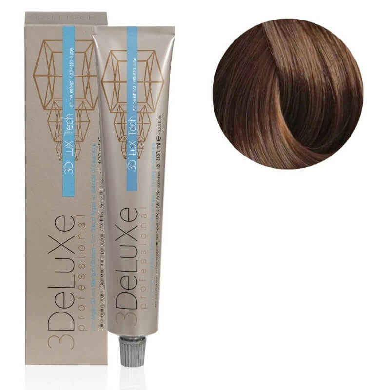 Crema colorante 7.72 biondo medio marrone iridescente 3Deluxe Pro 100ML Crema colorante 7.72 biondo medio marrone iridescente 3Deluxe Pro 100ML