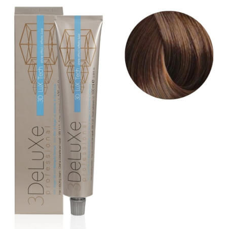 Crema colorante 7.72 biondo medio marrone iridescente 3Deluxe Pro 100ML Crema colorante 7.72 biondo medio marrone iridescente 3Deluxe Pro 100ML