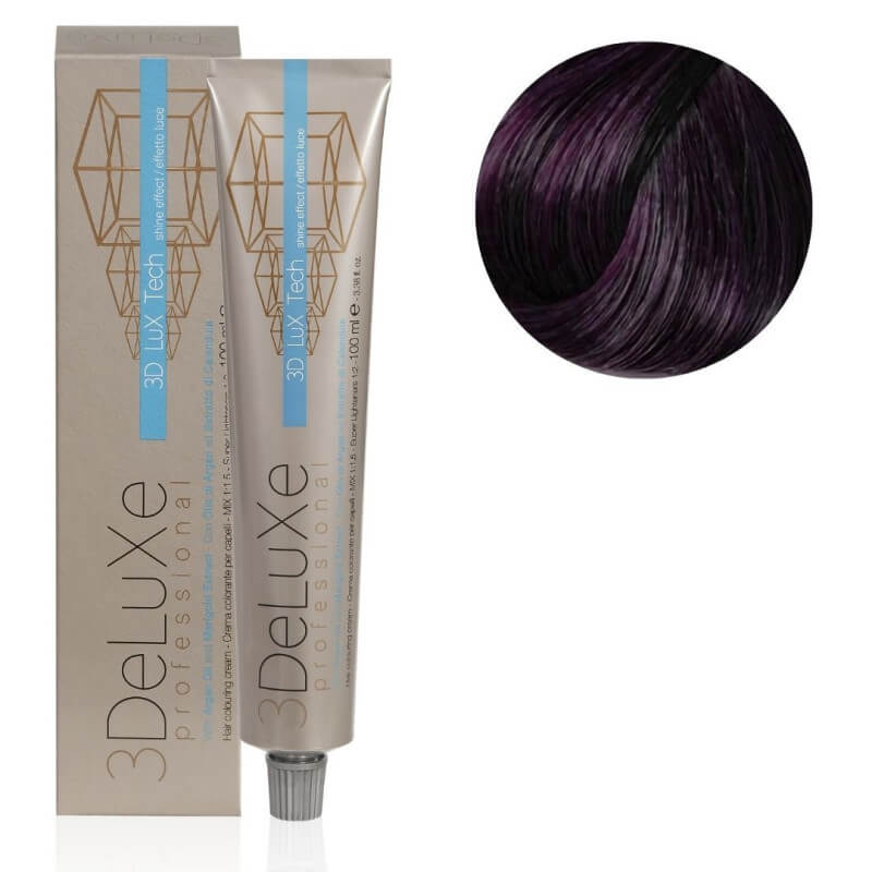 Coloração em creme 4.20 castanho irisado 3Deluxe Pro 100ML