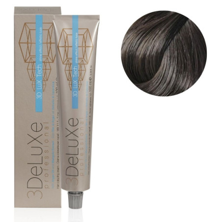 Tinte para el cabello 6.1 rubio oscuro ceniza 3Deluxe Pro 100ML