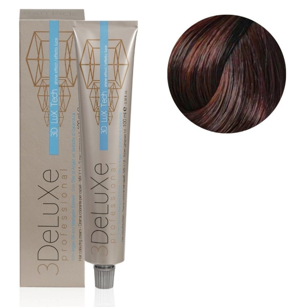 Hair coloring cream 6.52 dark chocolate mahogany brown 3Deluxe Pro 100ML