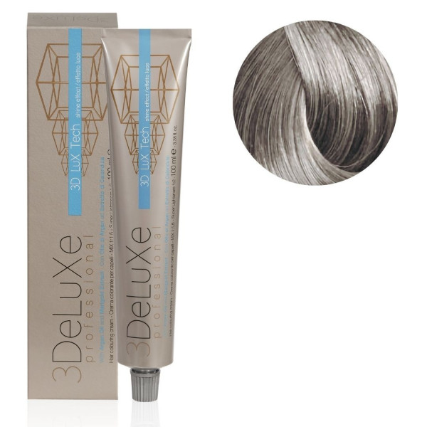 Hair coloring cream 9.11 very light intense ash blonde 3Deluxe Pro 100ML
