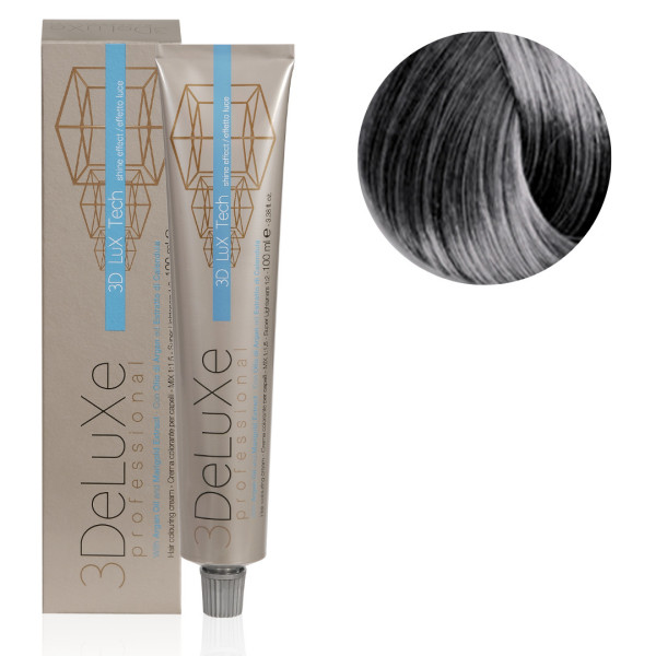 Hair coloring cream 6.12 dark ash iridescent blonde 3Deluxe Pro 100ML
