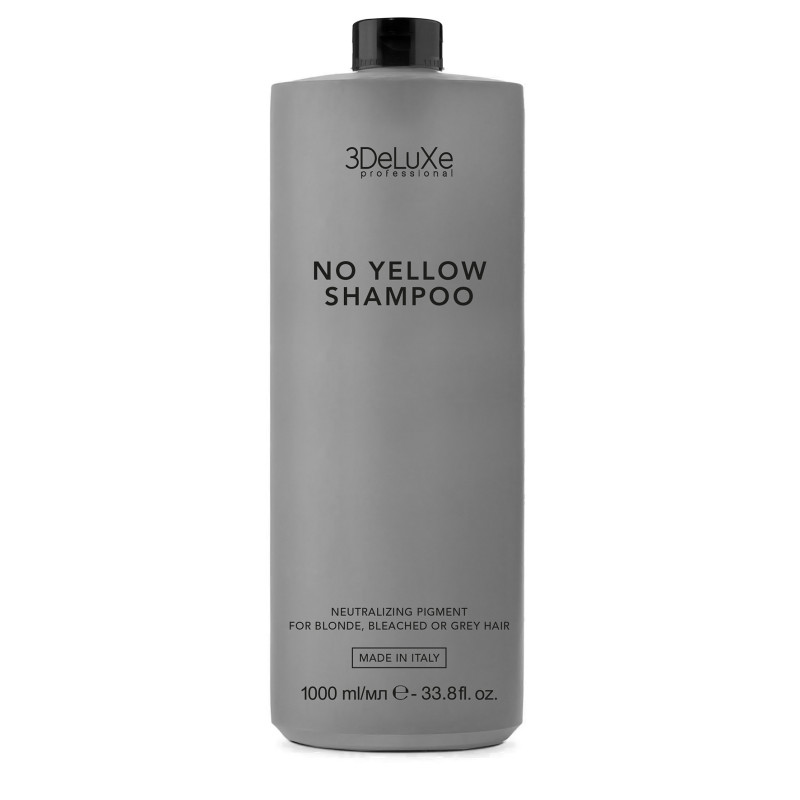 Shampoo No Yellow für blondes oder gesträhntes Haar 3Deluxe 1L