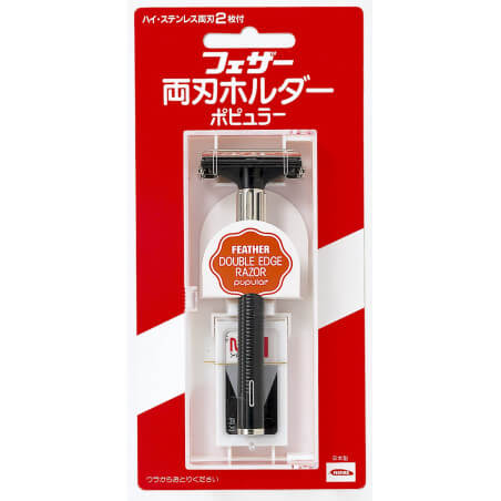 Scheermes voor baard Feather Double MESSEN