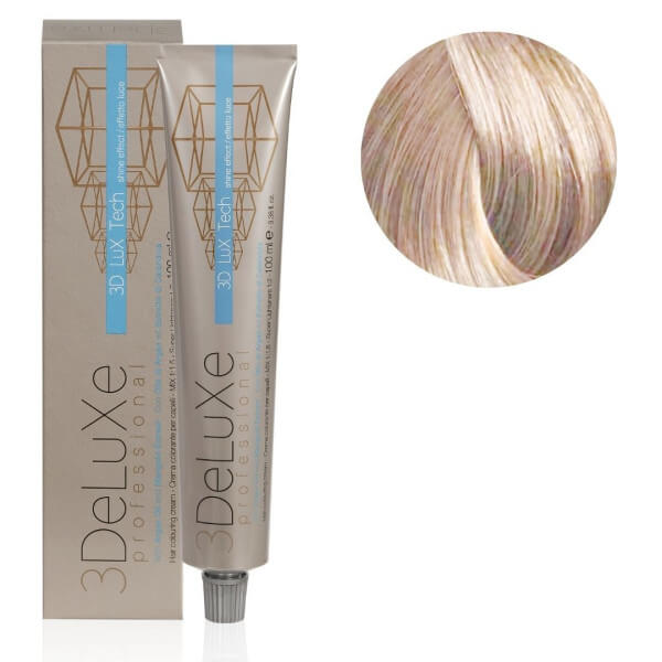 3Deluxe Pro Coloración en Crema 10.1 Rubio Platino Ceniza 100ML