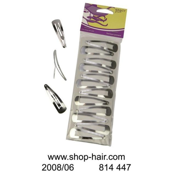 X12 GM Silver Hair Clips X12 GM Silver Hair Clips