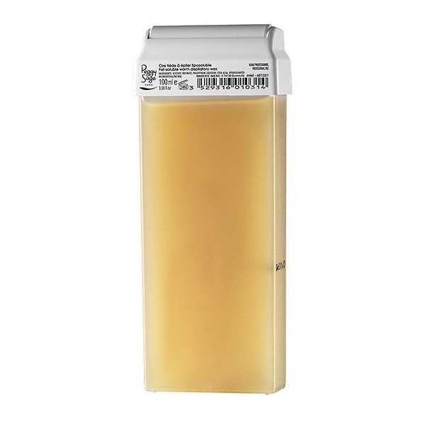 Cartouche cire tiède liposoluble jetable miel avec bande Peggy Sage 100 ml