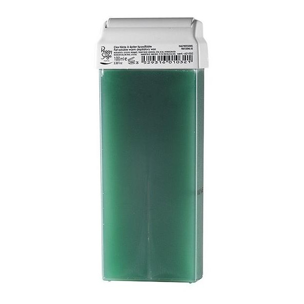 Warmwachs Wegwerfkartusche grün löslichen Streifen mit Peggy Sage 100ml Warmwachs Wegwerfkartusche grün löslichen Streifen mit Peggy Sage 100ml