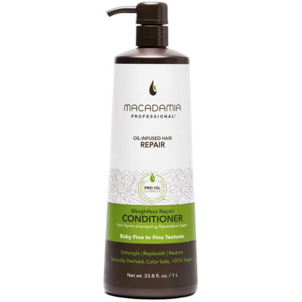 Acondicionador de aceite de macadamia de reparación sin peso 1L Acondicionador de aceite de macadamia de reparación sin peso 1L