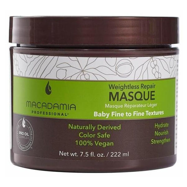 Herstellend masker Weightless Repair Macadamia Oil 222ML Herstellend masker Weightless Repair Macadamia Oil 222ML