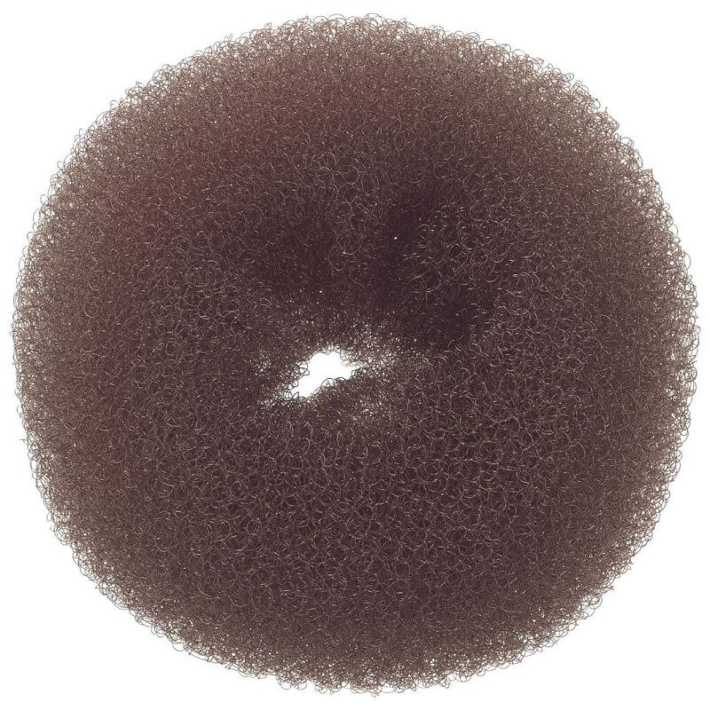 Coroas de coque de nylon luxo 11cm marrom Sibel Coroas de coque de nylon luxo 11cm marrom Sibel