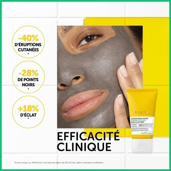 Masque argile noire Romarin Officinal de Decléor
