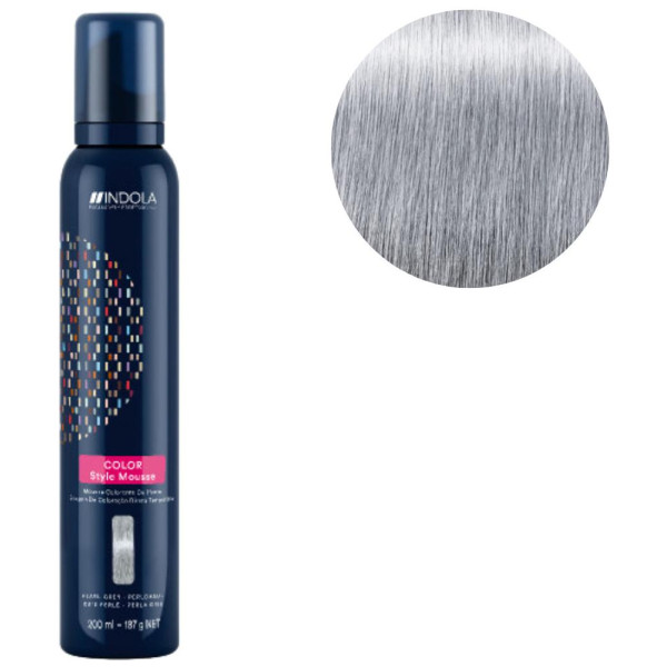 Mousse colorante coiffante gris perlé Indola 200ML