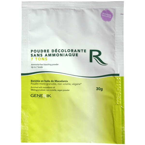 Poudre décolorante 7 tons sans ammoniaque Generik Poudre décolorante 7 tons sans ammoniaque Generik