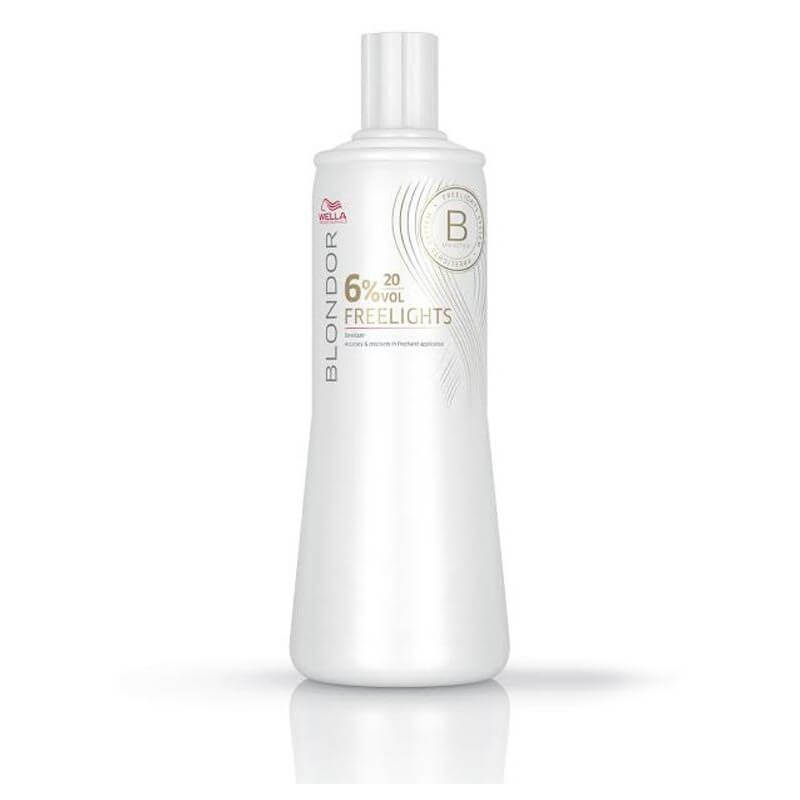 Oxydant Blondor Freelights 6% 20v 1000 ML

Das ist ein Oxidationsmittel für Blondierung in der Größe von 1000 ml mit einem Volum