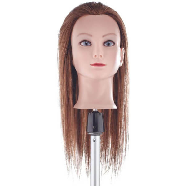 Cabeça de aprendizagem com cabelo natural, cabelos longos de 50cm. Cabeça de aprendizagem com cabelo natural, cabelos longos de 50cm.
