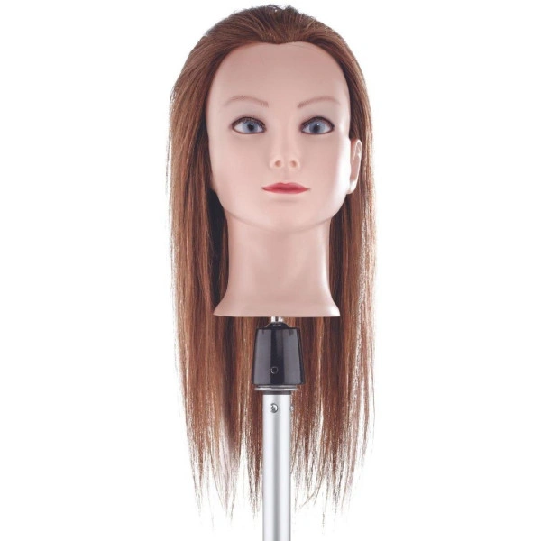 Testa di apprendimento capelli naturali capelli lunghi 50 cm